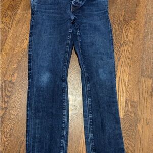 J. Crew 33/30 770 Straight-Leg Jeans in Deep Blue Denim
